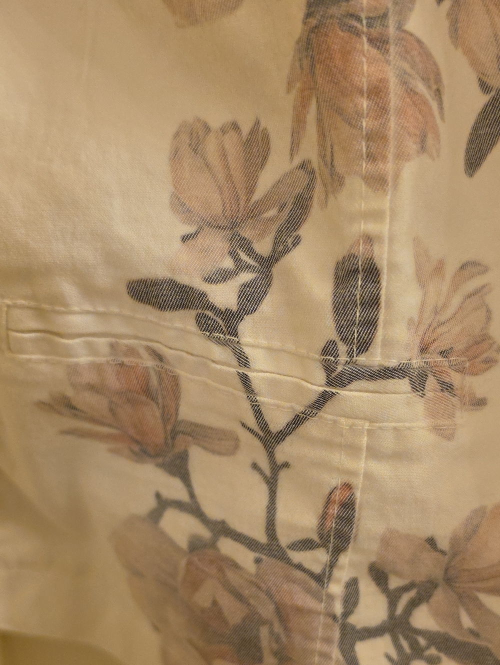 Made in Italy White Floral Botanical Military Jacket Blazer - Picture 6 of 15